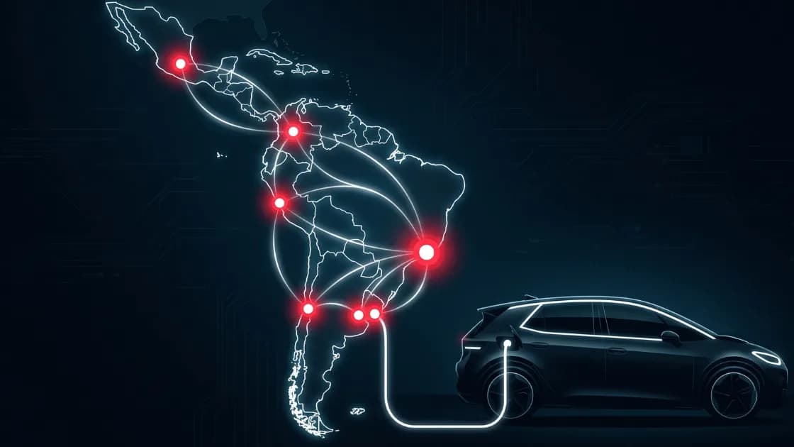 Brasil, México, Chile y Colombia lideran la movilidad eléctrica en Latinoamérica en el primer semestre de 2026